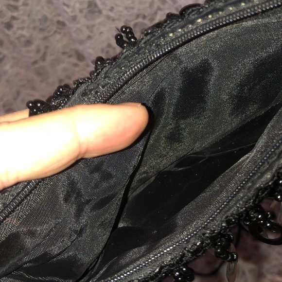 Elegant Black Sequin Clutch - Picture 3 of 5